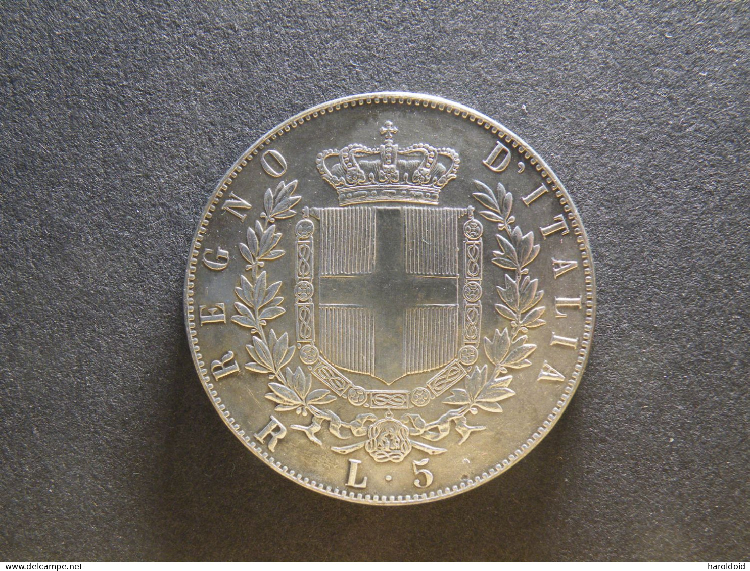 5 LIRE 1872 R - TTB/SUP - 24,60 Grs - 1861-1878 : Víctor Emmanuel II