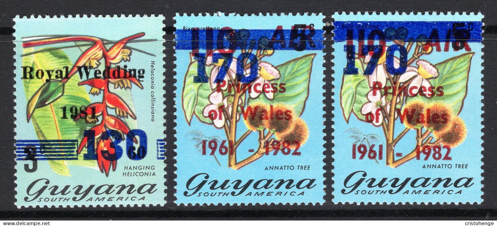 Guyana 1982 Surcharges HM (SG 1002-1003) - Guyana (1966-...)