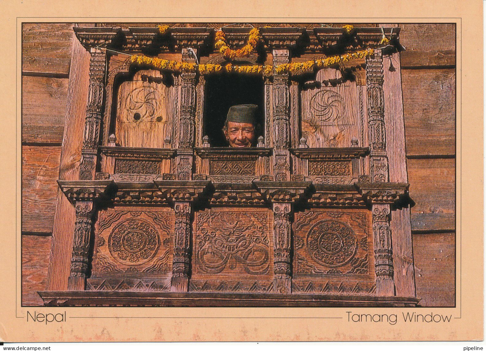 Nepal Postcard Tamang Window Sent To Denmark 24-11-1992 - Népal