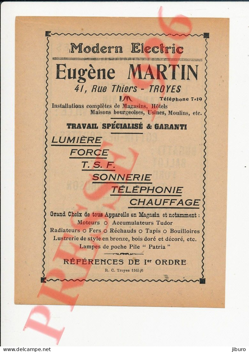 Publicité Geoffroy Troyes Voiture Lorraine-Dietrich Rolland-Pilain Delaunay-Belleville Cottin-Desgouttes Bugatti Ballot - Non Classés