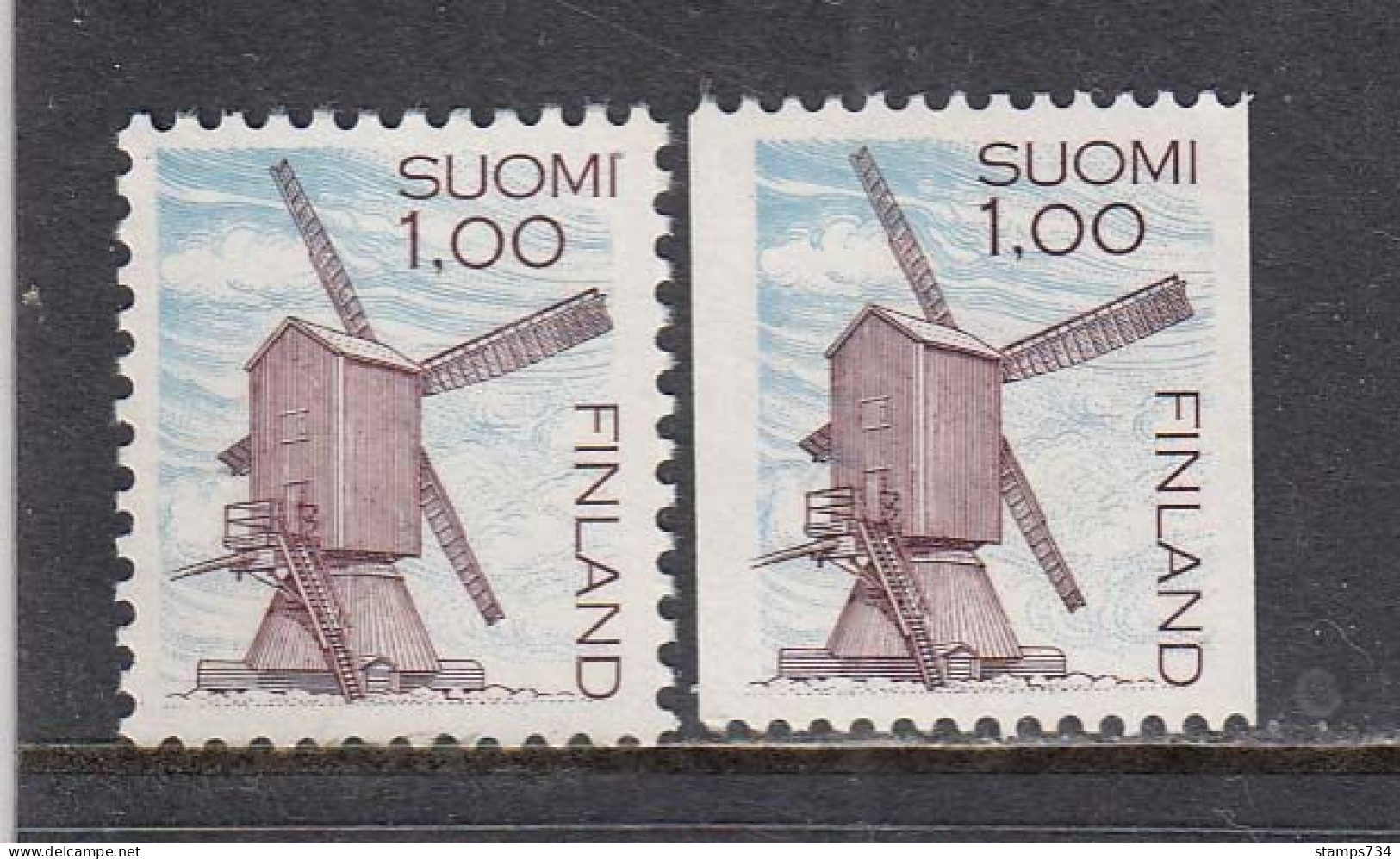 Finland 1983 - Windmuehle, Harrstroem, Mi-Nr. 919A+C, MNH** - Unused Stamps