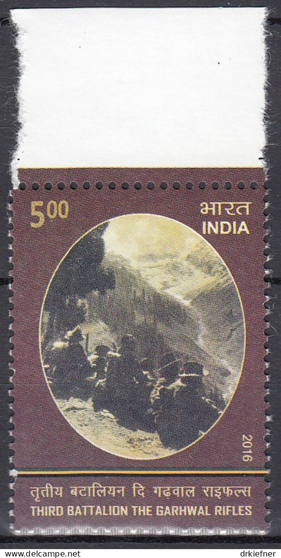 INDIEN  3021, Postfrisch **, 100 Jahre Drittes Bataillon Der Garhwal Rifles, 2016 - Ungebraucht