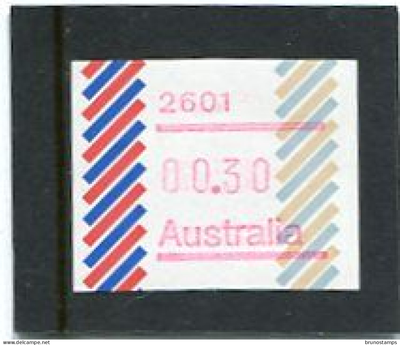 AUSTRALIA - 1984  30c  FRAMA  BARRED EDGE  POSTCODE 2601 (CANBERRA)  MINT NH - Viñetas De Franqueo [ATM]