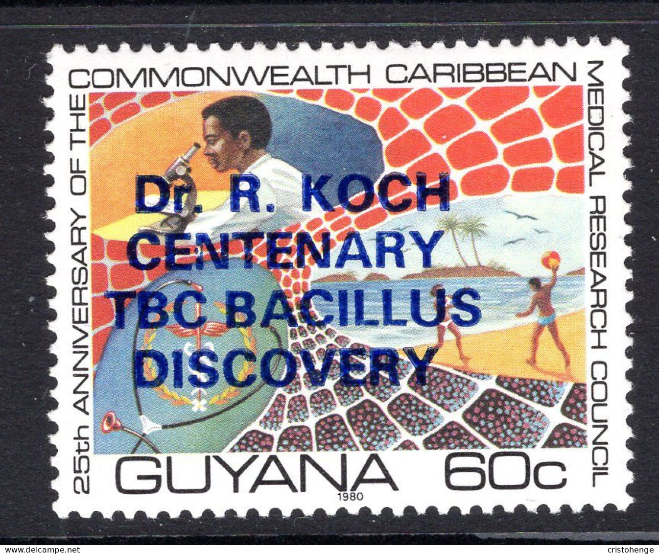 Guyana 1982 Centenary Of Discovery Of TB HM (SG 1014) - Guyana (1966-...)