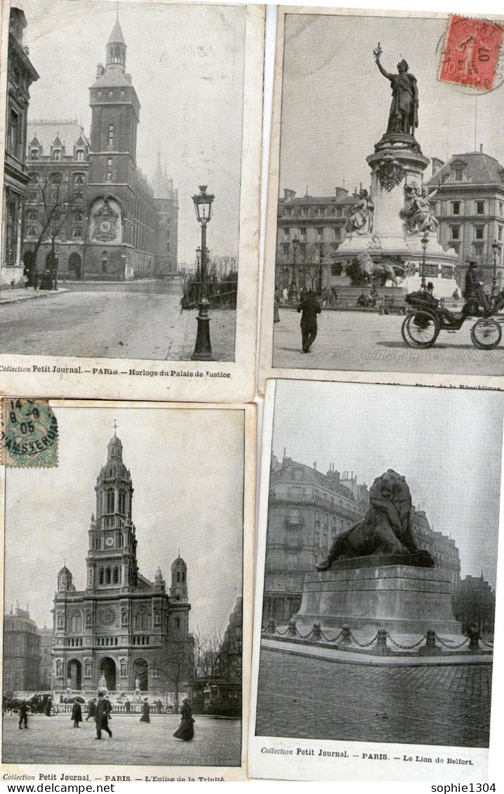 LOT DE 11 CARTES - Collection Petit Journal - PARIS - Toutes Différentes - - Autres & Non Classés