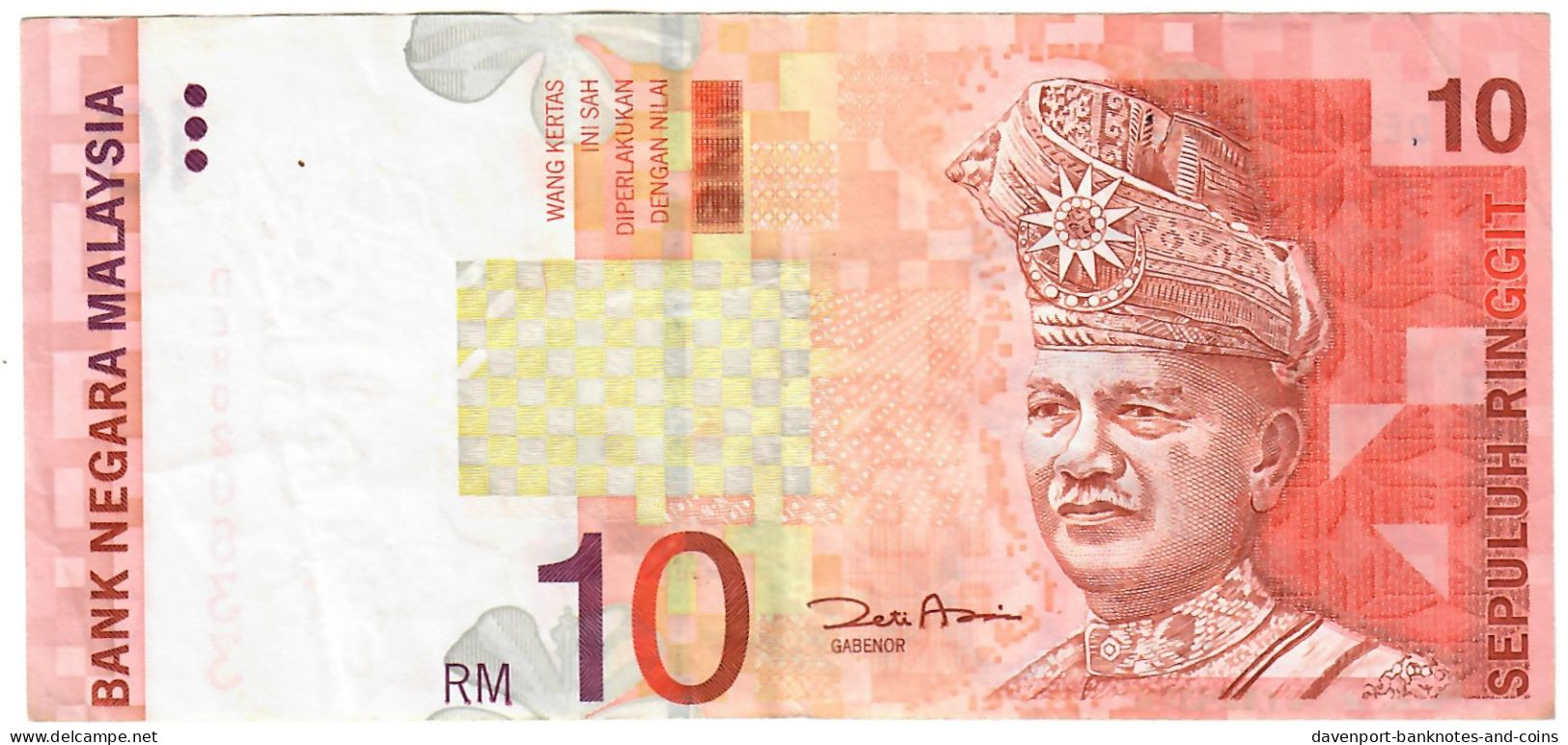 Malaysia 10 Ringgit 1999 (2001) VF "Aziz" - Maleisië