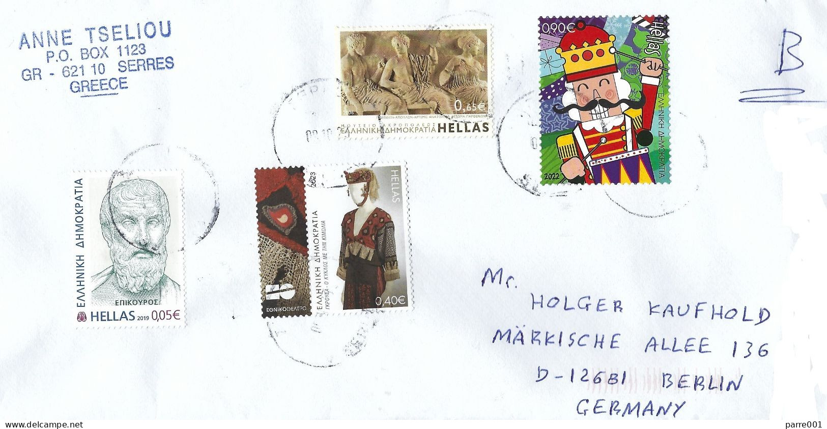 Greece 2023 Serres Nutcracker Doll Freeze Dress Custome Cover - Lettres & Documents