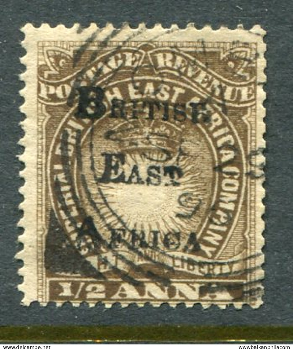 1895 BEA Handstamped On 1/2a Used Sg 33 - Britisch-Ostafrika