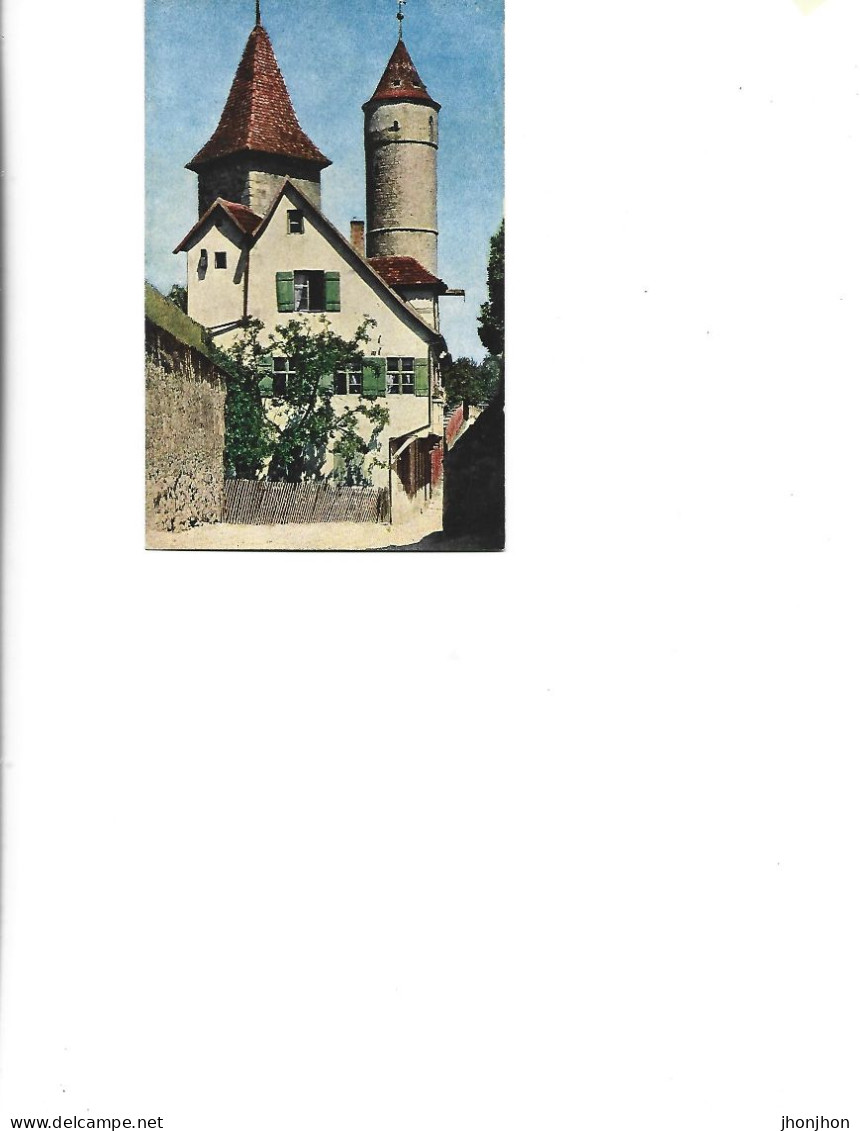 Germany - Postcard Unused -   Dinkelsbühl - Kapuzinerweg With Green Tower - Dinkelsbuehl