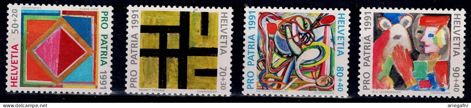 SWITZERLAND 1991 PRO  POPATRIA 700 YEARS OF ART AND CULTURE  MI No 1446-9 MNH VF!! - Unused Stamps