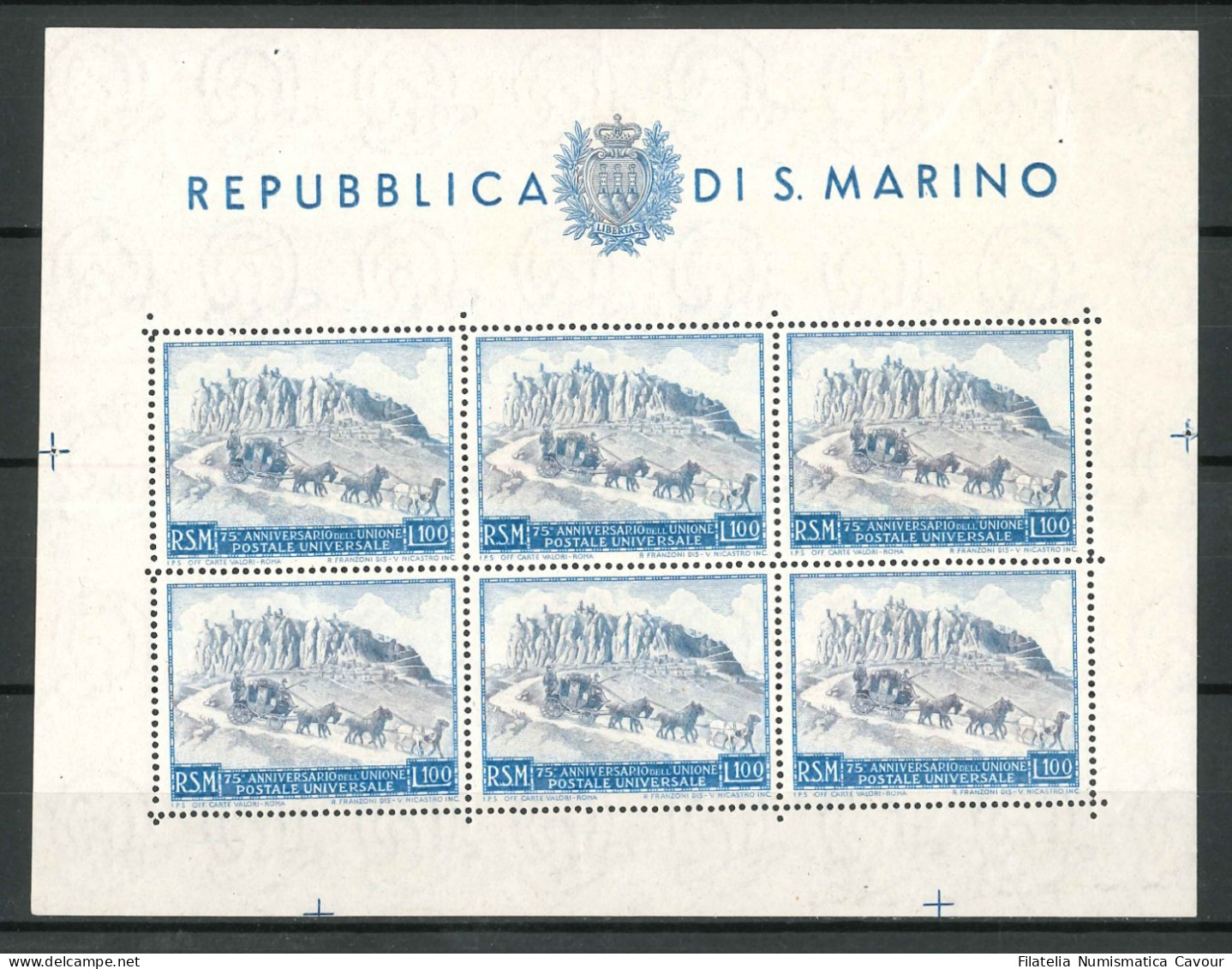 1949 - ** (Catalogo Sassone N.° FG 8) (2897) - Blocks & Sheetlets