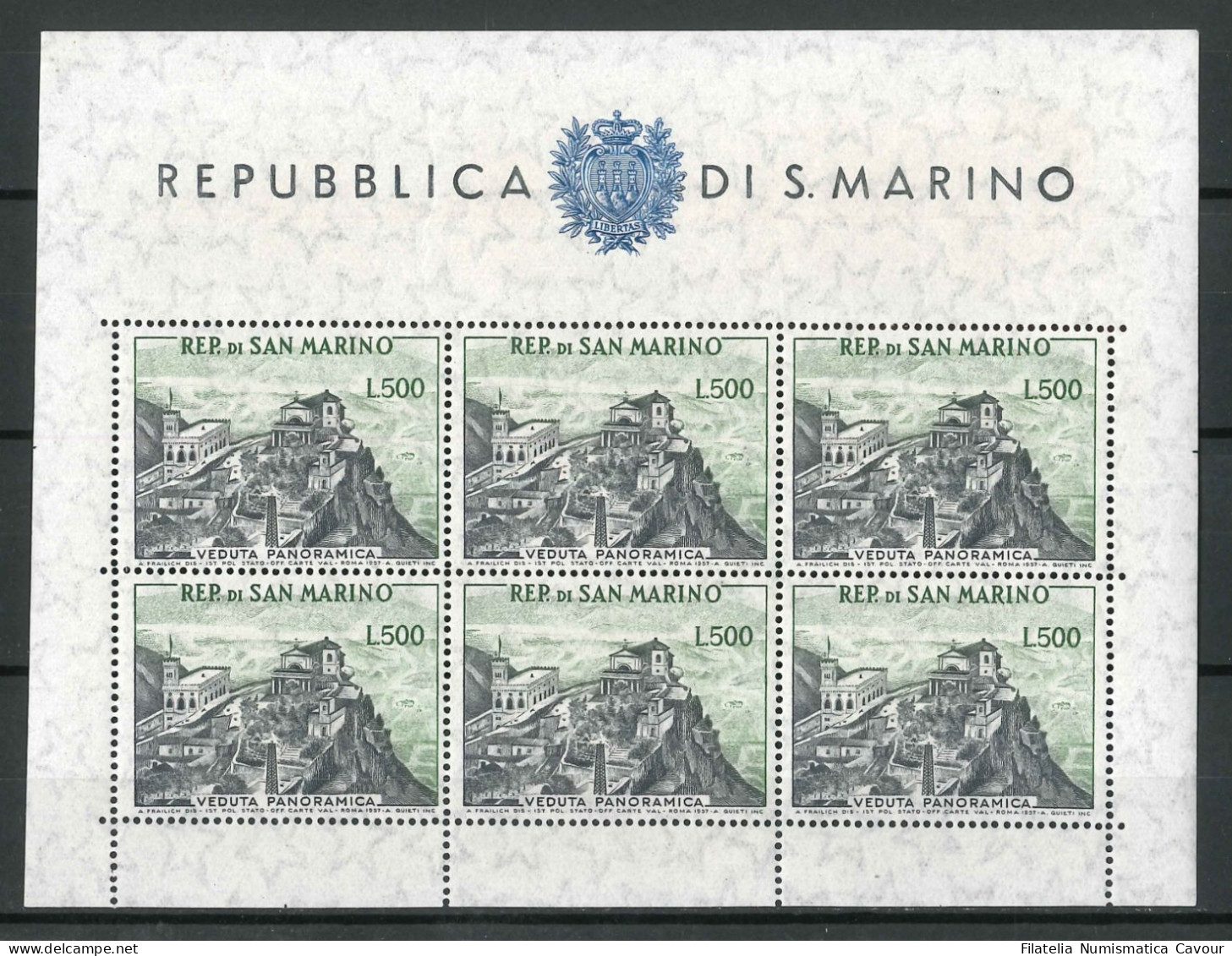 1956 - ** (Catalogo Sassone N.° FG 18) (1063) - Blocs-feuillets