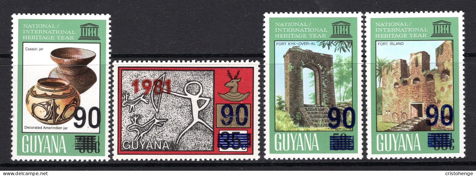 Guyana 1983 National Heritage Set HM (SG 1045-1048) - Guyana (1966-...)