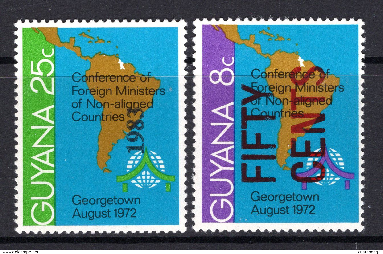 Guyana 1983 Conference Of Foreign Ministers Of Non-aligned Countries Set HM (SG 1061-1062) - Guyana (1966-...)