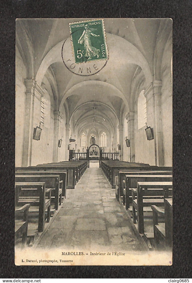 10 - MAROLLES  - Intérieur De L'Eglise - 1907 - Other & Unclassified