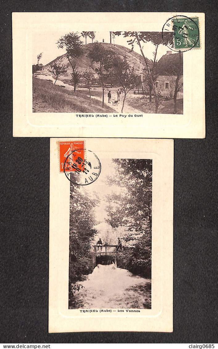 10 - TRAINEL - 2 Cartes - Le Puy Du Guet - Les Vannes  - 1911 - Other & Unclassified