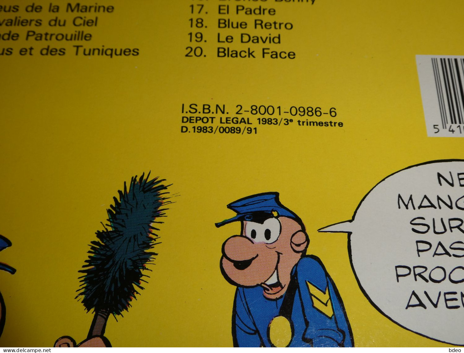 EO LES TUNIQUES BLEUES TOME 20 / BLACK FACE / TTBE - Original Edition - French