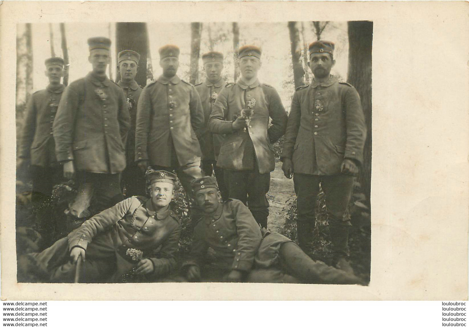 CARTE PHOTO SOLDATS ALLEMANDS DEUTSCHEN SOLDATEN WW1  17e RESERVE DIVISION - Oorlog 1914-18