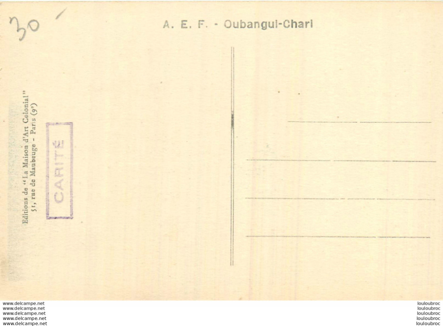 CASES DE LA REGION DE MOBAYE  CLICHE MAISON D'ART COLONIAL - República Centroafricana