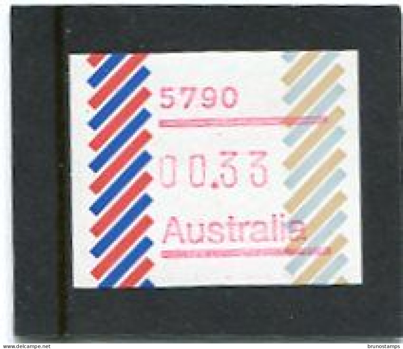 AUSTRALIA - 1984  33c  FRAMA  BARRED EDGE  POSTCODE  5790 (DARWIN)  MINT NH - Machine Labels [ATM]