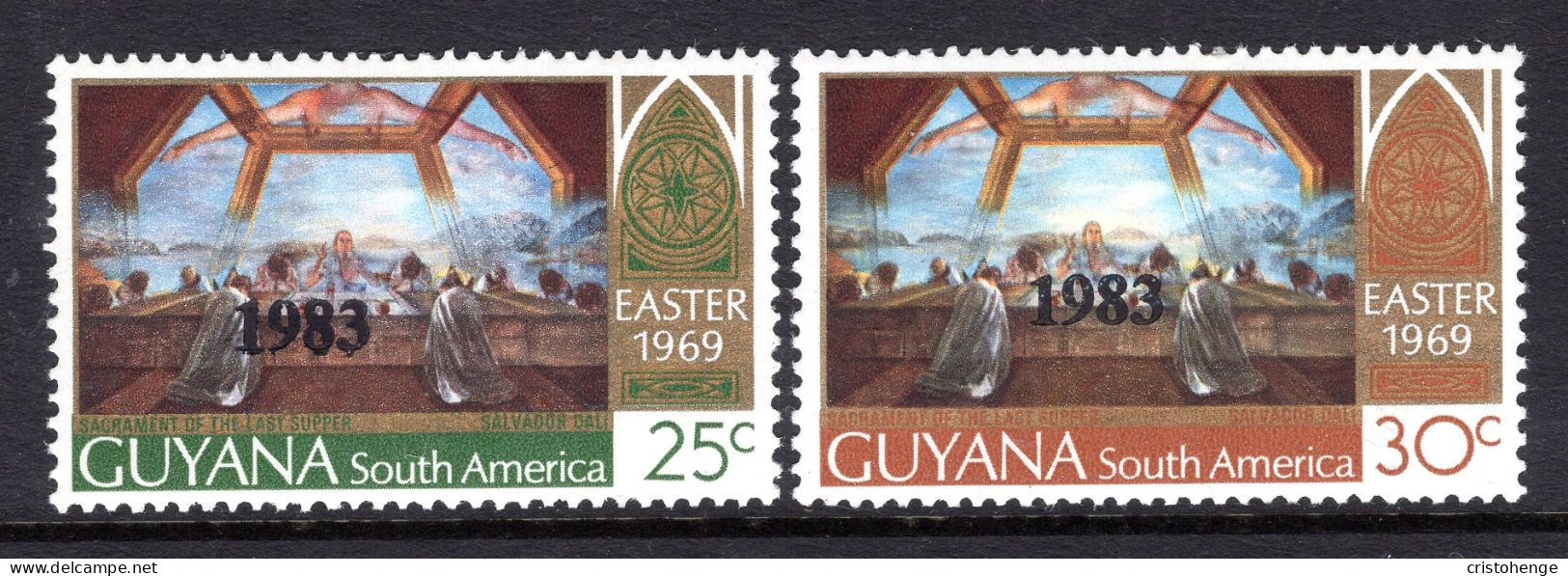 Guyana 1983 Easter Set HM (SG 1069-1070) - Guyana (1966-...)