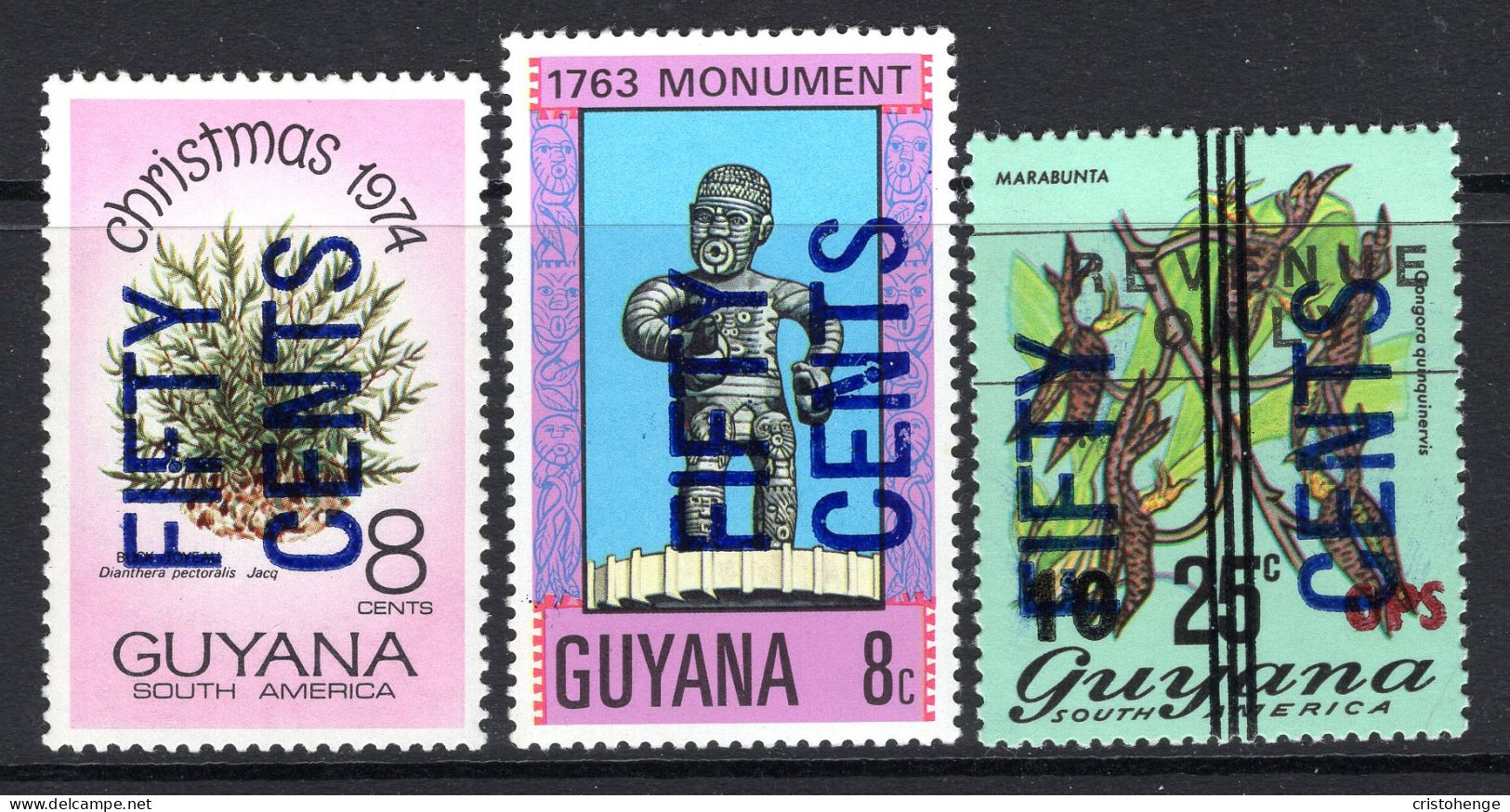 Guyana 1983 Surcharges - Part Set HM (between SG 1080-1084) - Guiana (1966-...)