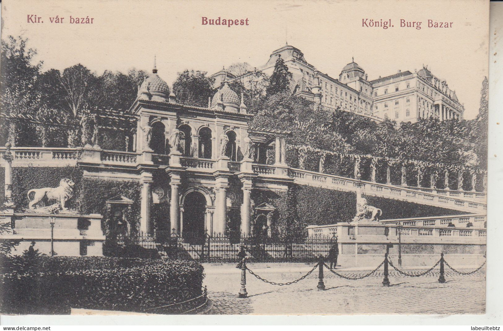 HONGRIE - BUDAPEST - Königl. Burg Bazar  PRIX FIXE - Hungary