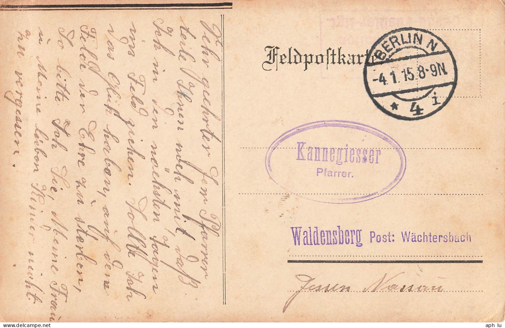 Beleg Feldpost (ZA2234) - Feldpost (postage Free)