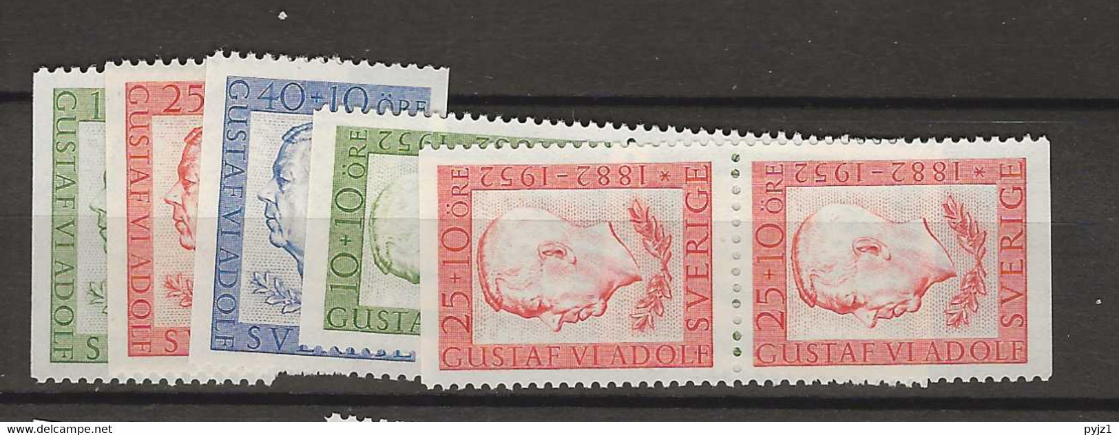 1952 MNH Sweden, Mi 267-68 Postfris** - Unused Stamps