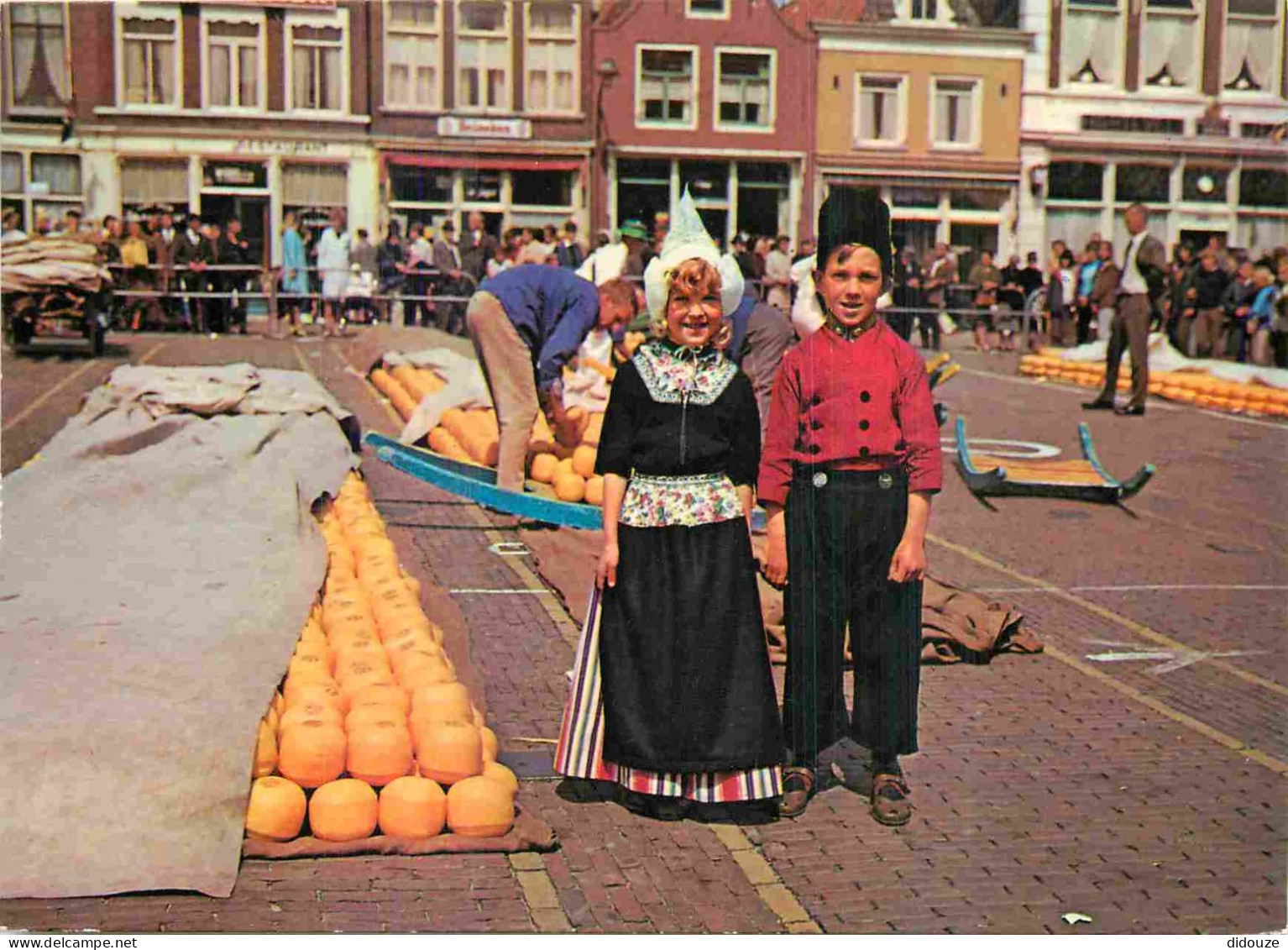 Enfants - Image - Scènes Et Paysages - Alkmaar - Kaasmarkt - Marché Au Fromage - Folklore - Scène Et Types - CPM - Voir  - Scenes & Landscapes