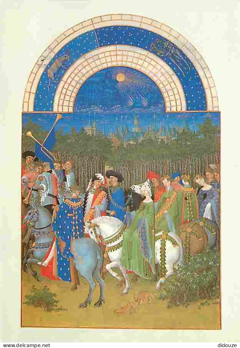 Art - Peinture - Les Très Riches Heures Du Duc De Berry - Mois De Mai - Musée Condé De Chantilly - Carte Neuve - CPM - V - Paintings