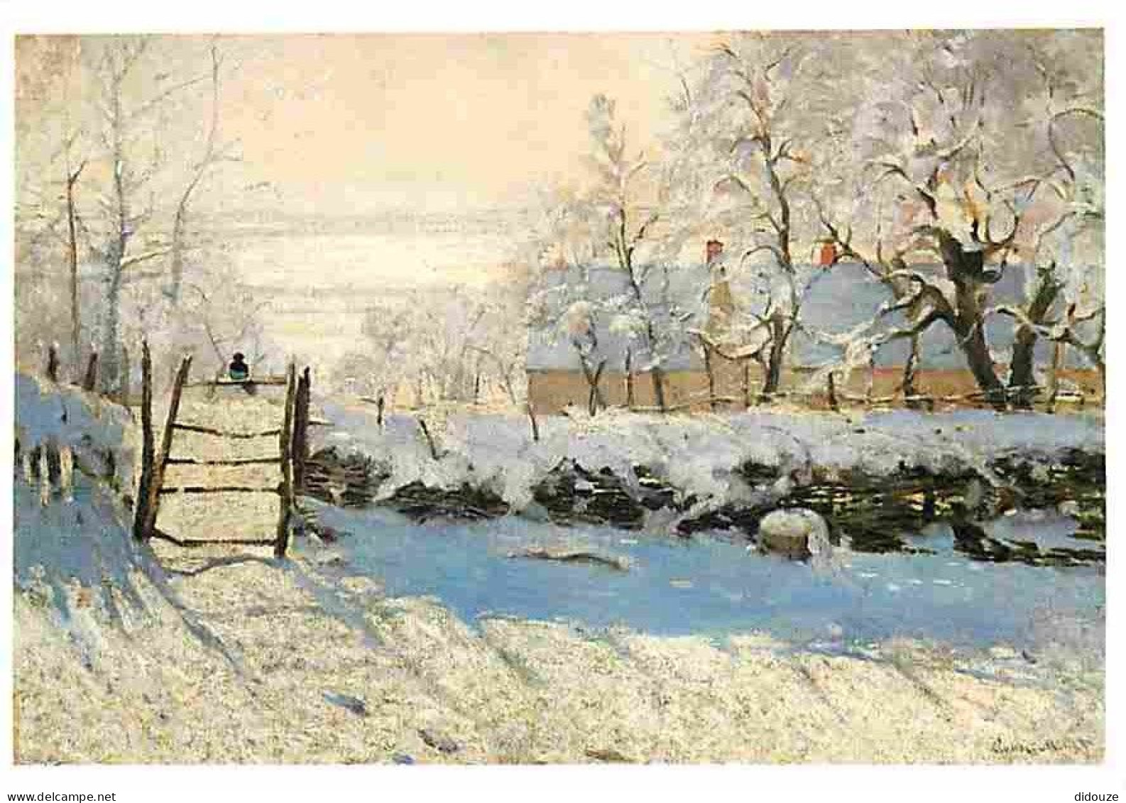 Art - Peinture - Claude Monet - La Pie - The Magpie - Hiver - Neige - CPM - Voir Scans Recto-Verso - Schilderijen