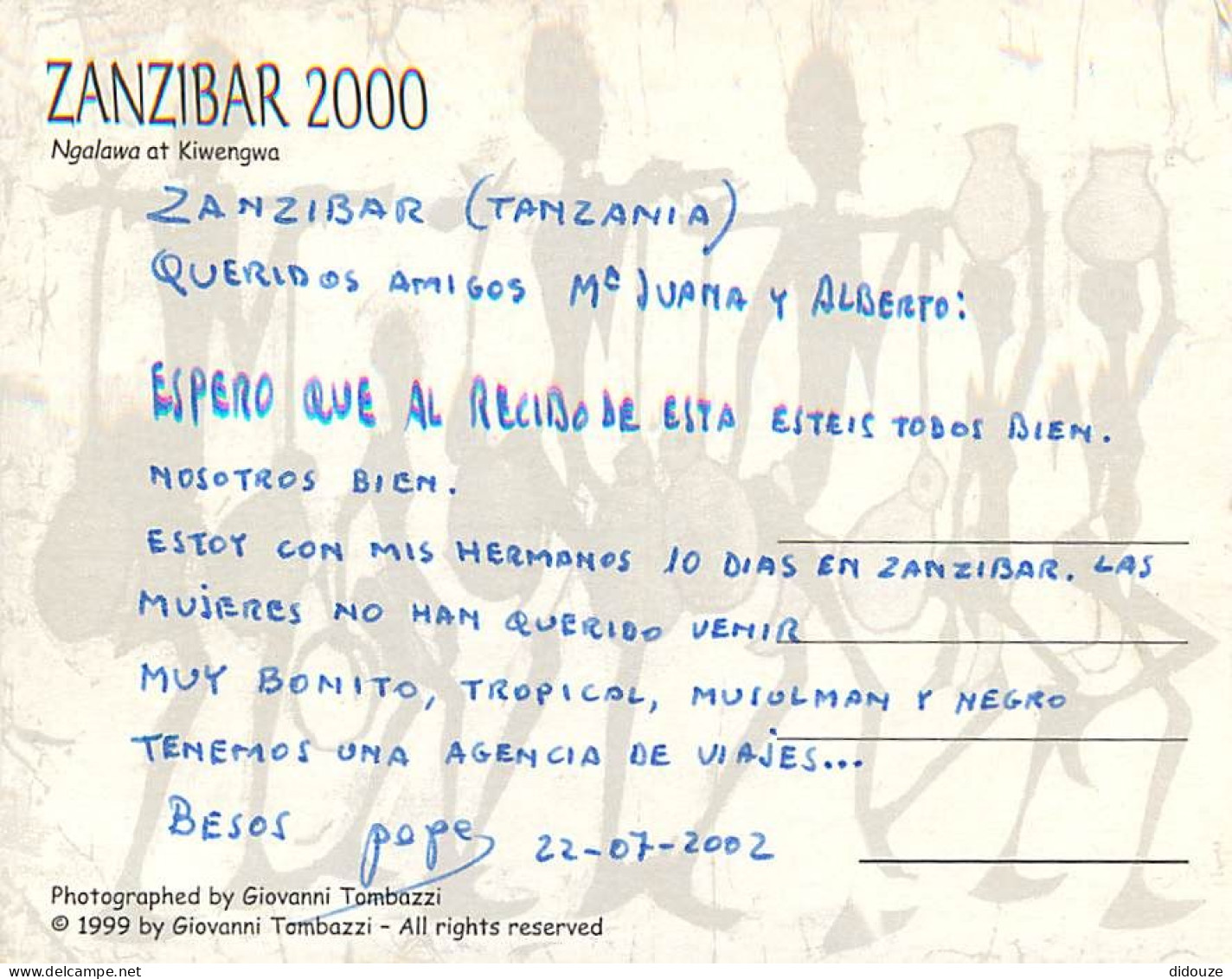 Tanzanie - Zanzibar - Zanzibar 2000 - Ngalawa At Kiwengwa - CPM - Voir Scans Recto-Verso - Tanzanie