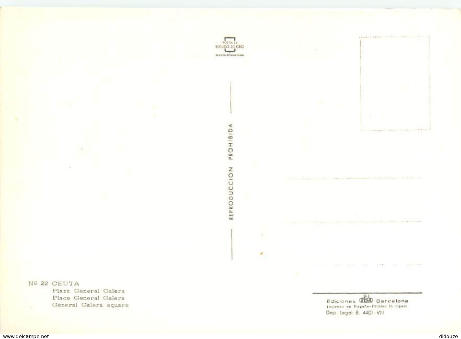 Espagne - Espana - Ceuta - Plaza General Galera - CPM - Carte Neuve - Voir Scans Recto-Verso - Ceuta