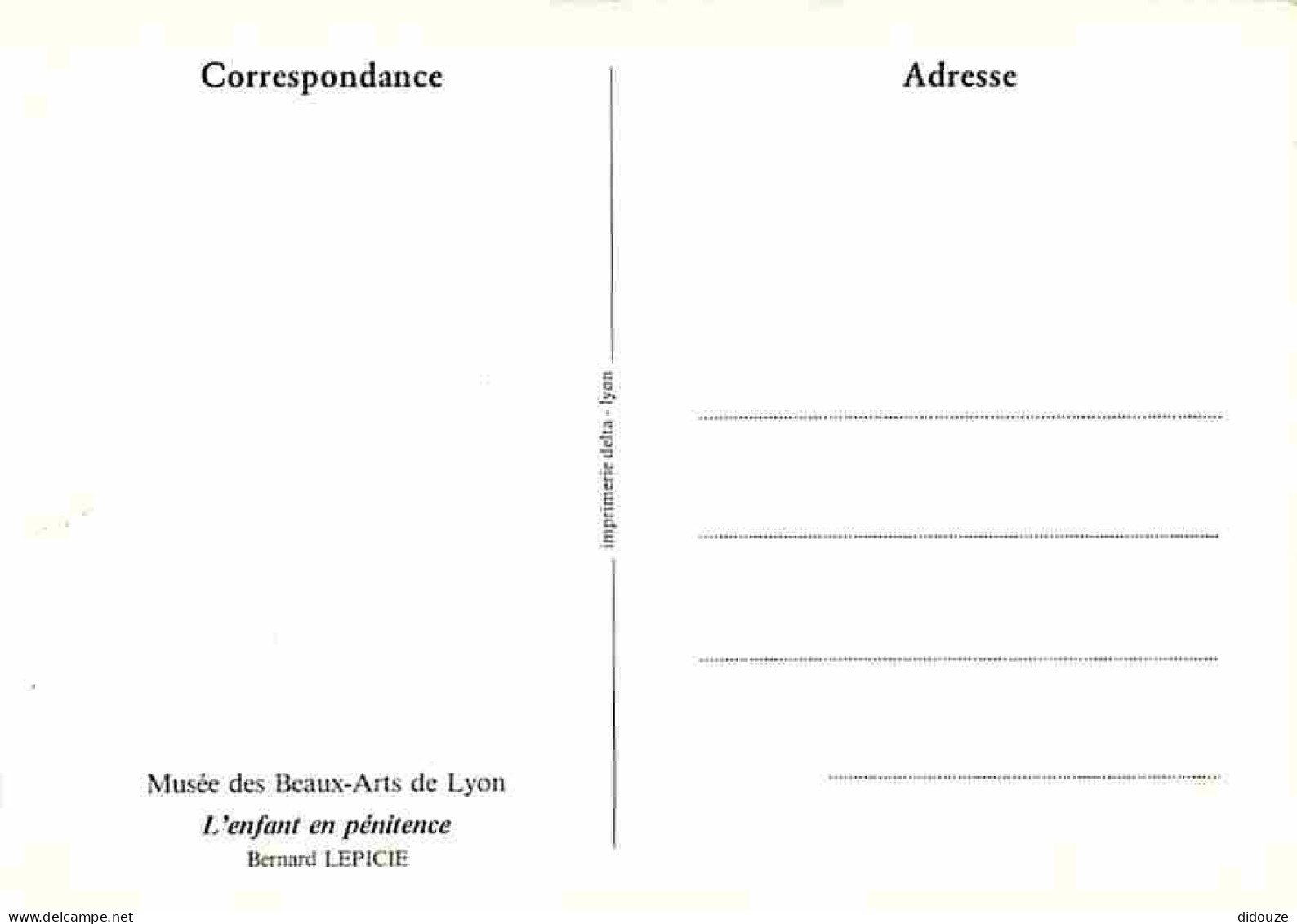 Art - Peinture - Bernard Lepicie - L'enfant En Pénitence - CPM - Voir Scans Recto-Verso - Paintings