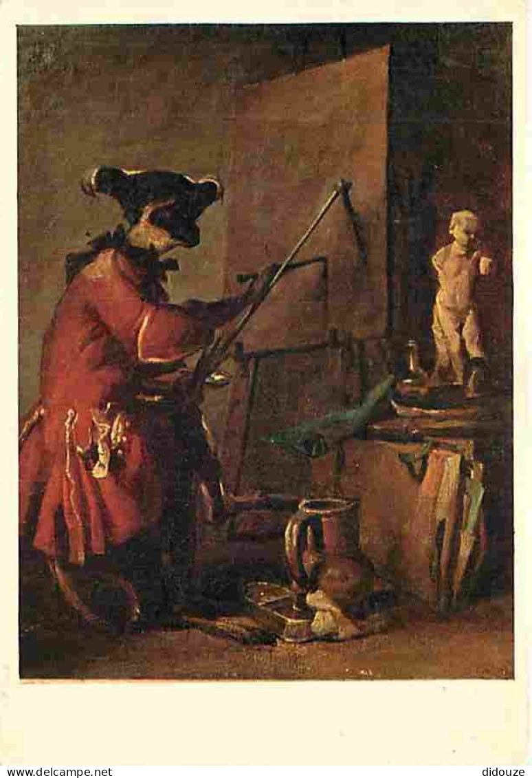 Art - Peinture - Jean Baptiste Chardin - Le Singe Peintre - CPM - Voir Scans Recto-Verso - Paintings