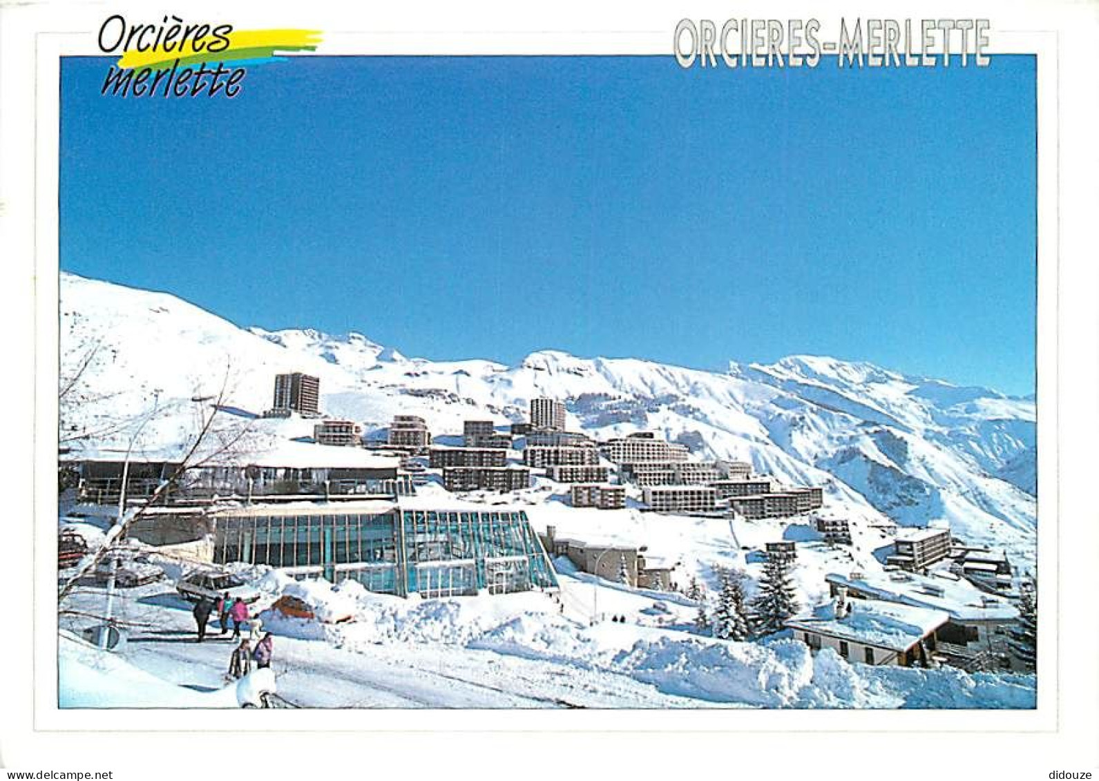 05 - Orcières Merlette - Vue Générale - Automobiles - Hiver - Neige - CPM - Voir Scans Recto-Verso - Orcieres