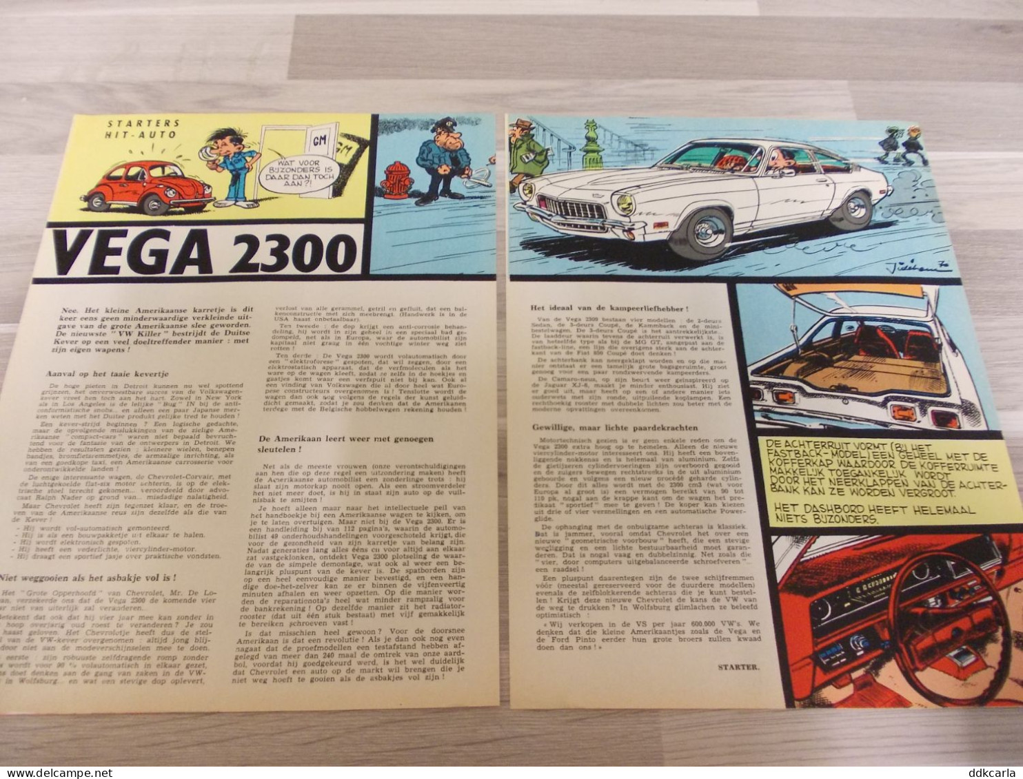 Reportage Uit Oud Tijdschrift 1971 - Chevy Vega 2300 - Non Classés