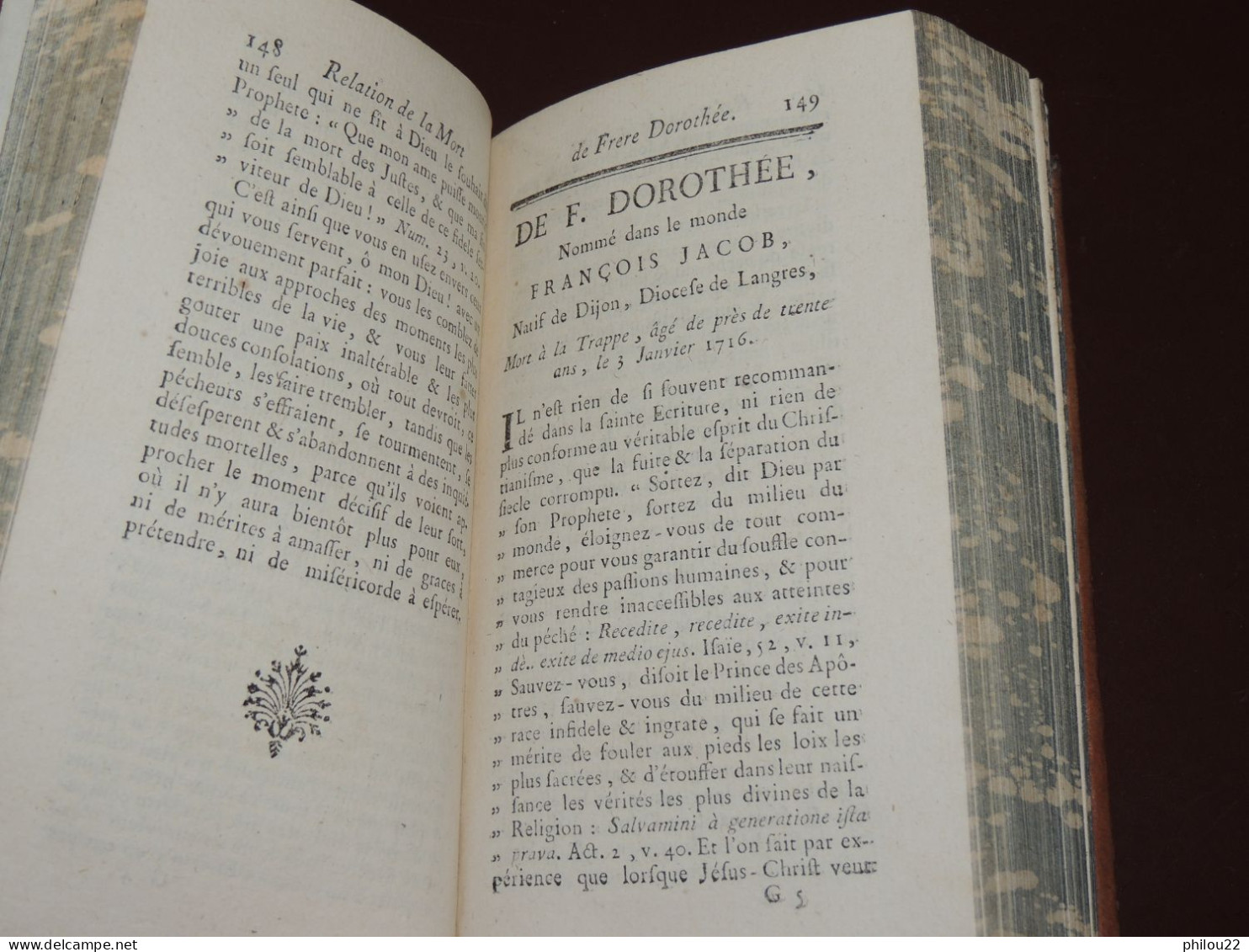 A.-Jean de RANCÉ - Vie et mort religieux de l'abbaye de la Trappe... 4/4 vol. 1758