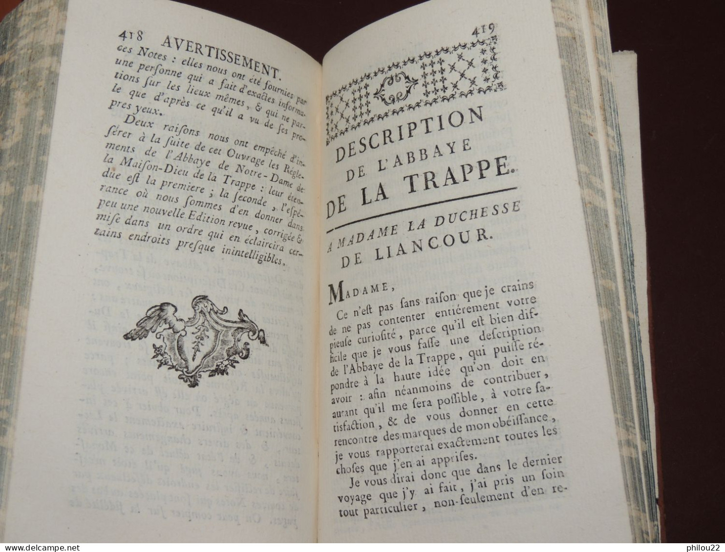 A.-Jean de RANCÉ - Vie et mort religieux de l'abbaye de la Trappe... 4/4 vol. 1758