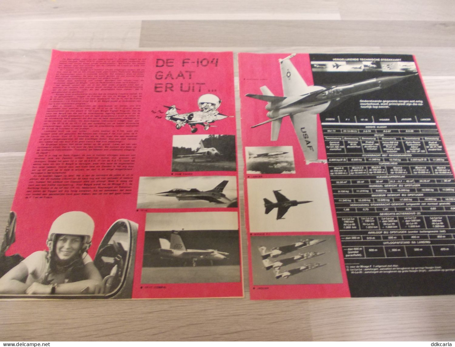 Reportage Uit Oud Tijdschrift 1974 - De F-104 Gaat Er Uit - Starfighters - Non Classés