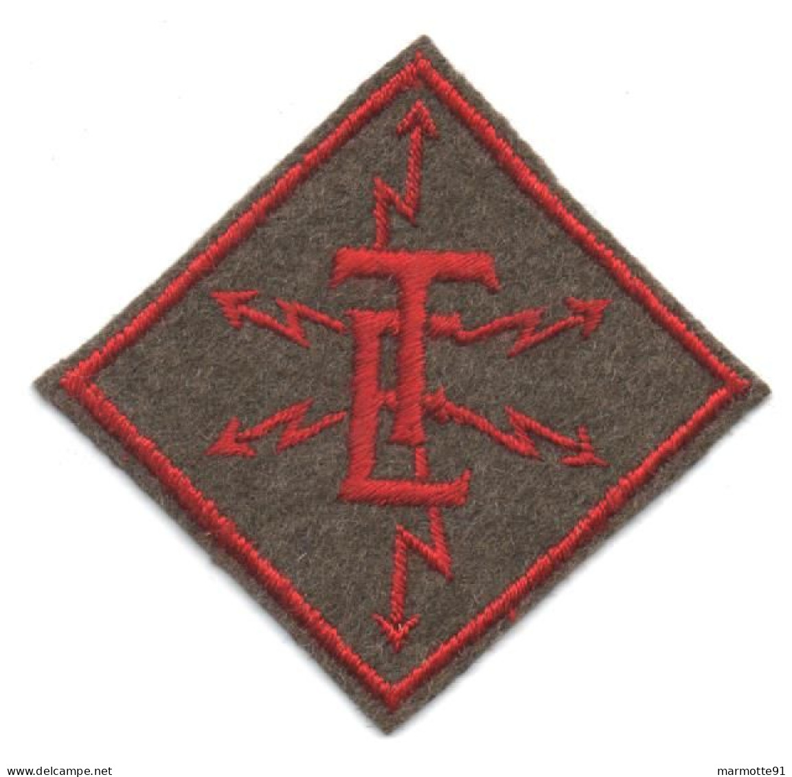 INSIGNE TISSUS BREVET SPECIALISTE TRANSMISSIONS ELECTRICITE ??   KAKI   GUERRE 1939 1940 ?? - Landmacht