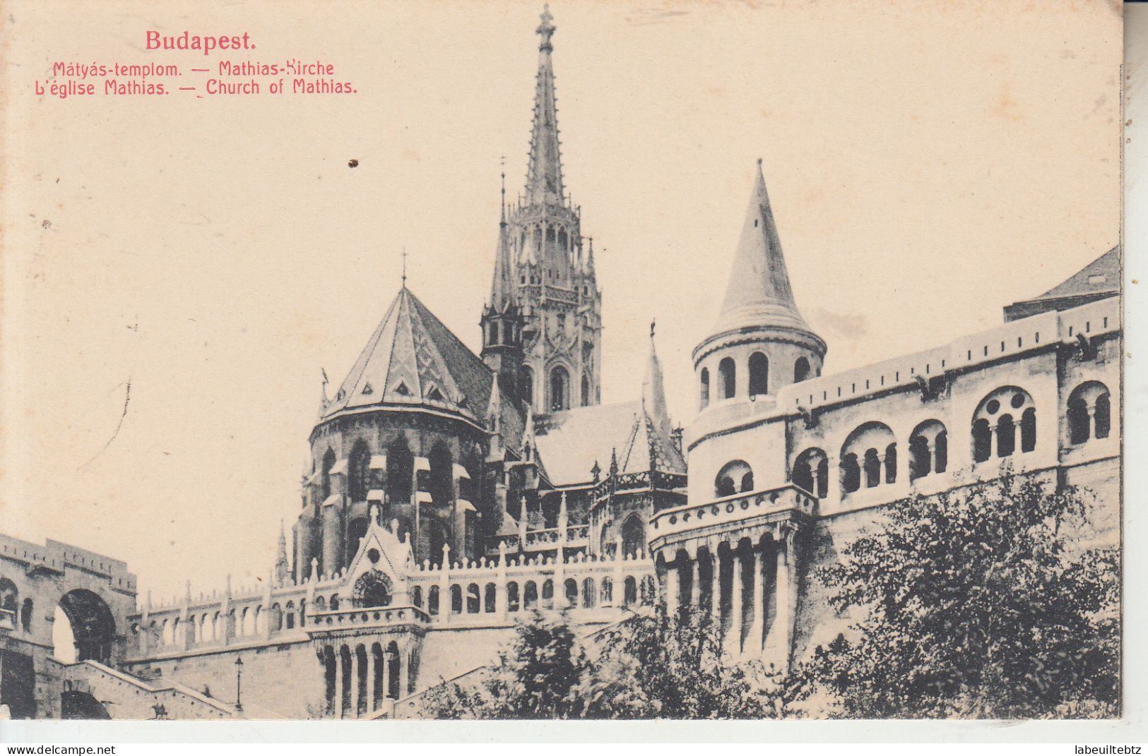 HONGRIE - BUDAPEST - 3 Cartes - Mathias Kirche - Kigyoter A Klotid Palotikkal - Lanchid Ketten Brücke   PRIX FIXE - Hongrie