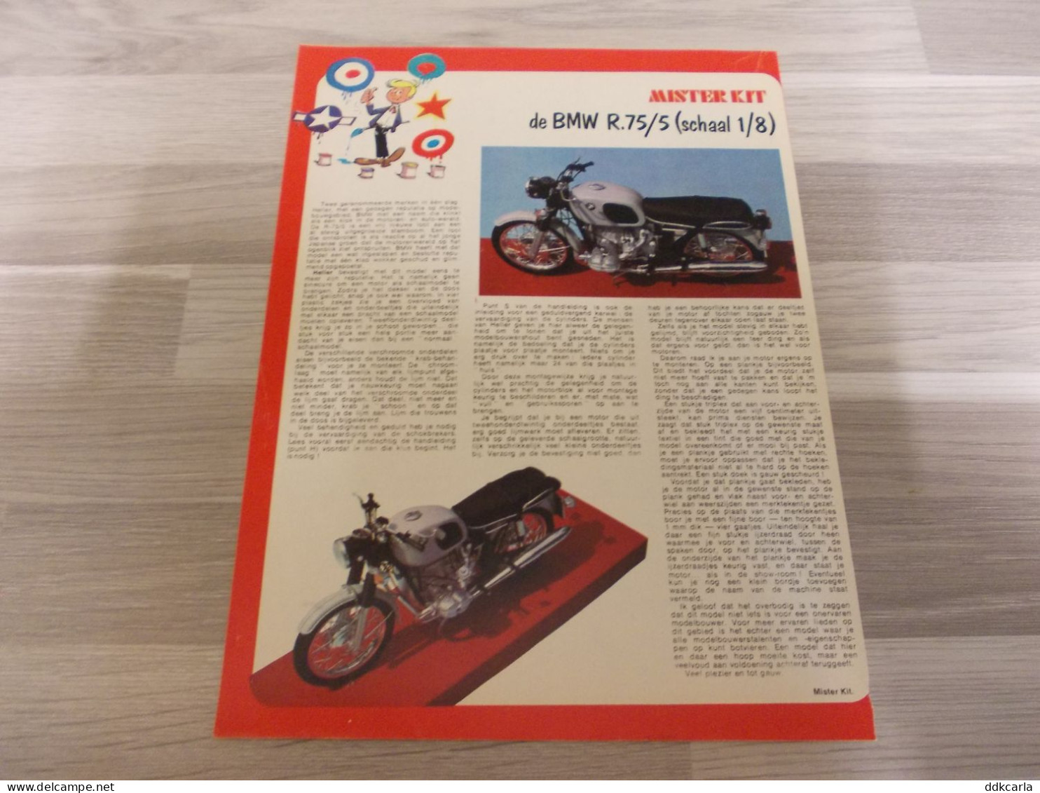 Reportage Uit Oud Tijdschrift 1971 - De BMW R.75/5 (schaal 1/8) - Non Classés