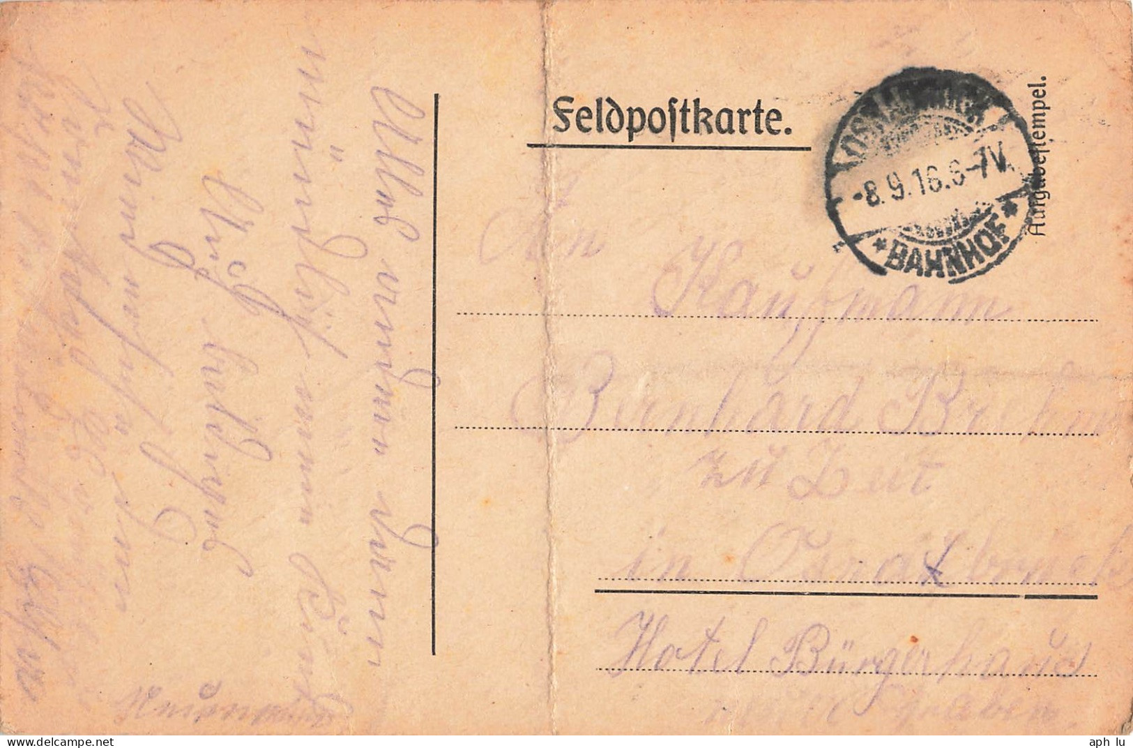 Beleg Feldpost (ZA2265) - Feldpost (postage Free)