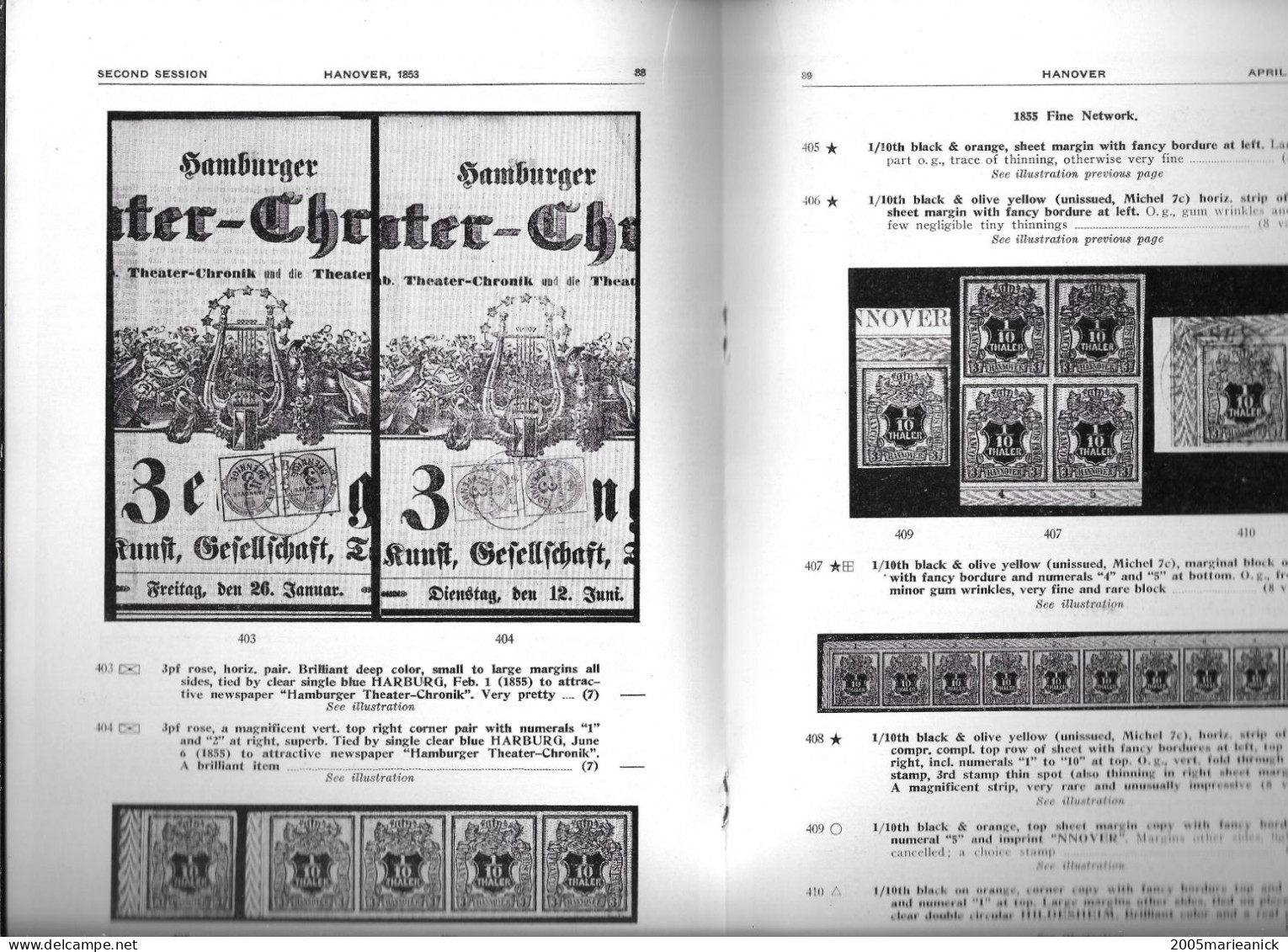 Catalogue CASPARY Vente N°4 Anciens états Allemand Part One 174 Pages 901 Lots - Auktionskataloge