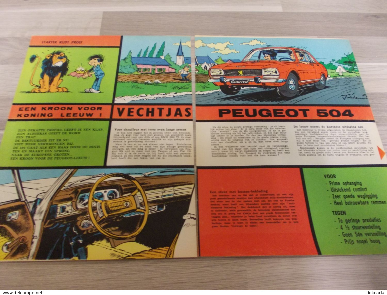 Reportage Uit Oud Tijdschrift 1970 - Peugeot 504 Vechtjas - Een Kroon Voor Koning Leeuw - Non Classés