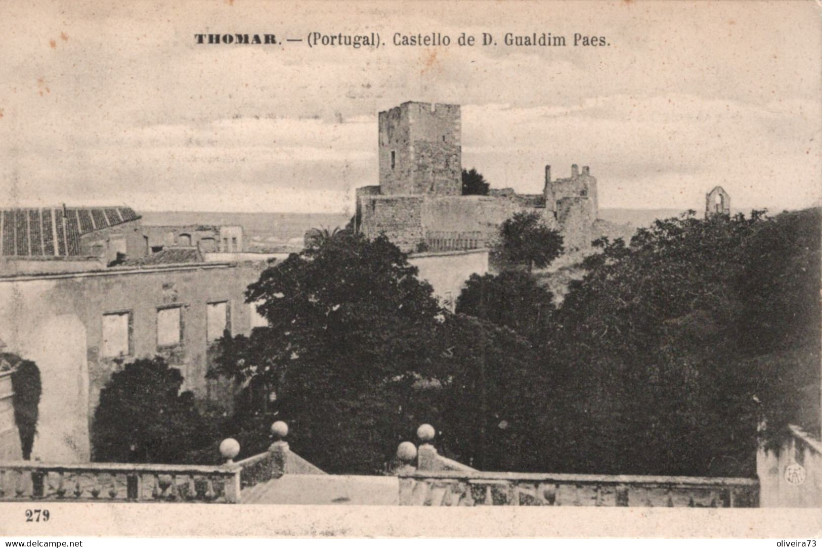 TOMAR - THOMAR - Castelo De D. Gualdim Paes (Ed. F. A. Martins   Nº 279) - PORTUGAL - Santarem