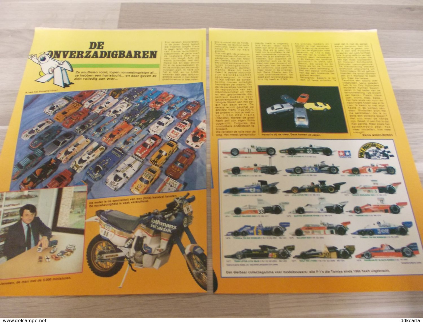 Reportage Uit Oud Tijdschrift 80s - De Onverzadigbaren - Over Verzamelen Van Modelauto's - Non Classés