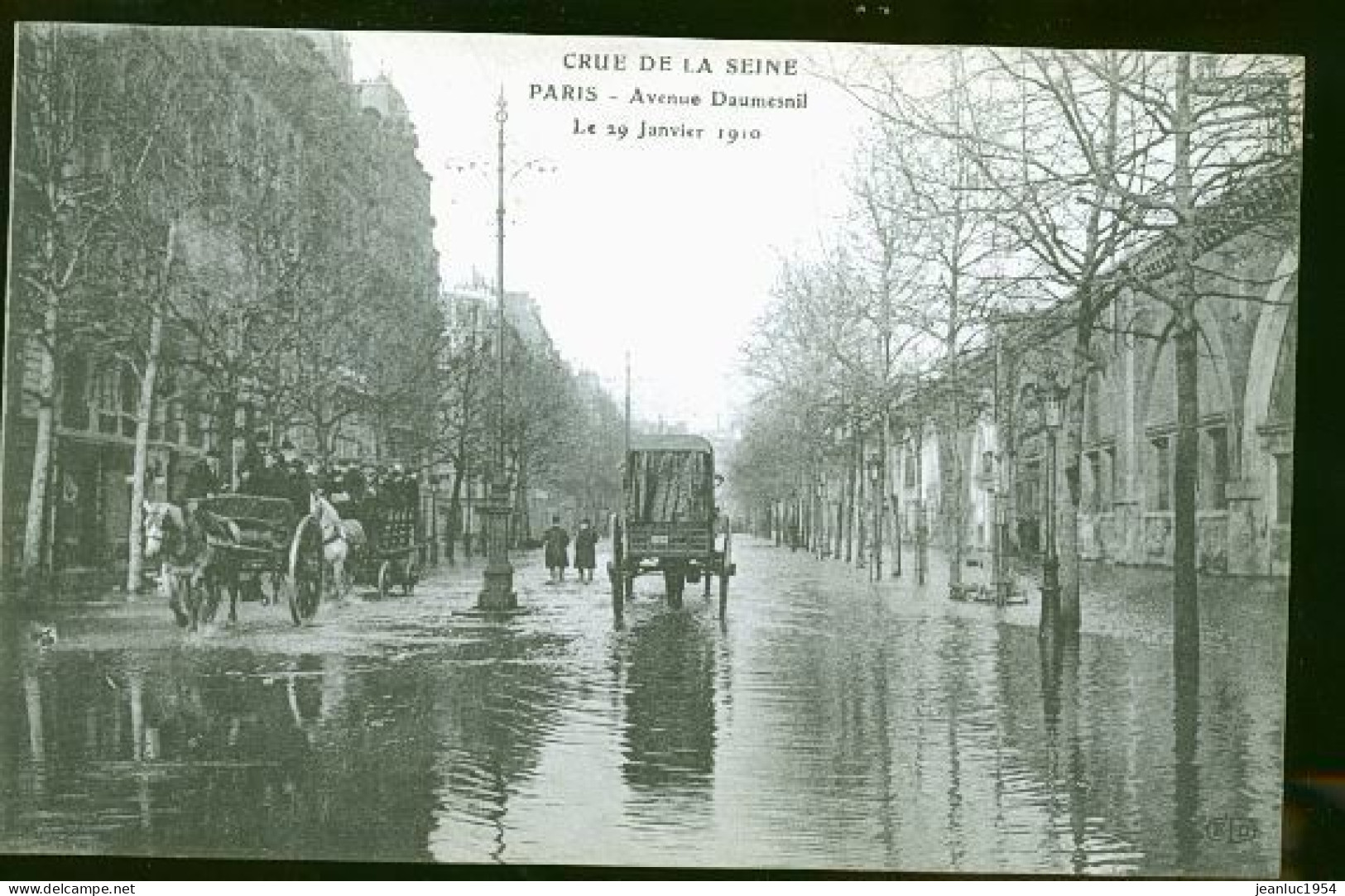 PARIS AVENUE DAUMESNIL - Inondations De 1910